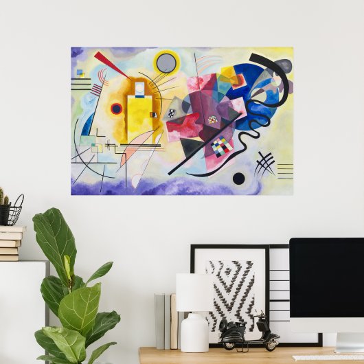 Geel-Rood-Blauw | Kandinsky | Poster (Thuiskantoor)