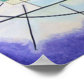 Geel-rood-blauw | Kandinsky | Poster (Hoek)