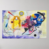 Geel-rood-blauw | Kandinsky | Poster (Voorkant)