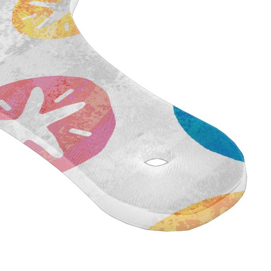 Geel rood blauw patroon met zwarte dollar snijplank (Hoek)