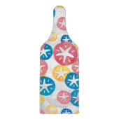 Geel rood blauw patroon met zwarte dollar snijplank (Voorkant)