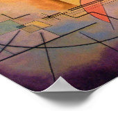 Geel rood Blauw Poster (Hoek)