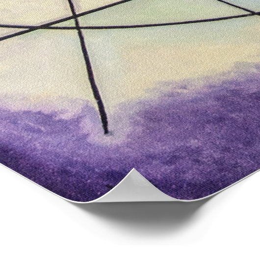 Geel-Rood-Blauw van Kandinsky Poster (Hoek)