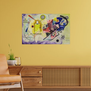 Geel-Rood-Blauw van Kandinsky Poster