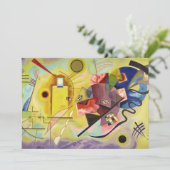 Geel-Rood-Blauw van Wassily Kandinsky Bedankkaart (Staand voorkant)