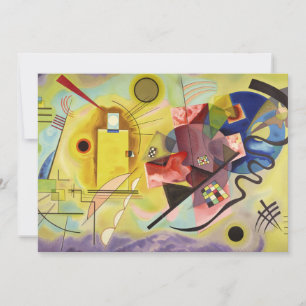 Geel-Rood-Blauw van Wassily Kandinsky Bedankkaart
