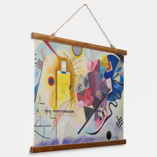 Geel-Rood-Blauw van Wassily Kandinsky Hangend Wandkleed (Gebogen)