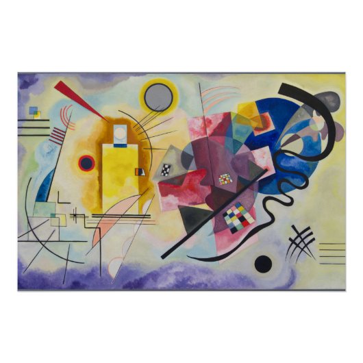 Geel-Rood-Blauw van Wassily Kandinsky Perfect Poster (Voorkant)