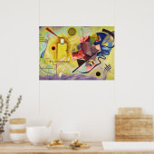 Geel-Rood-Blauw van Wassily Kandinsky Poster (Keuken)