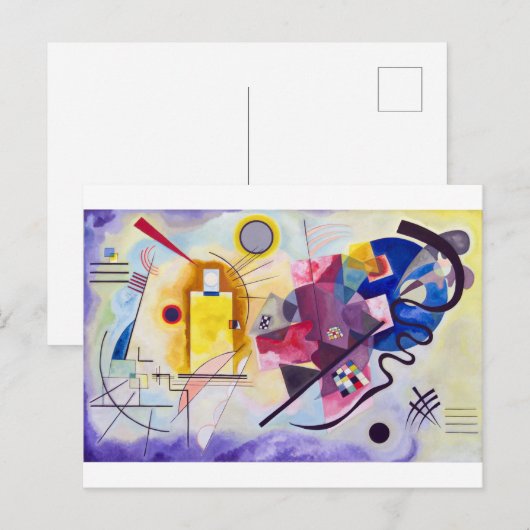 Geel Rood Blauw, Wassily Kandinsky Briefkaart (Voorkant / Achterkant)