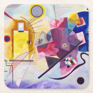 Geel Rood Blauw, Wassily Kandinsky Kartonnen Onderzetters