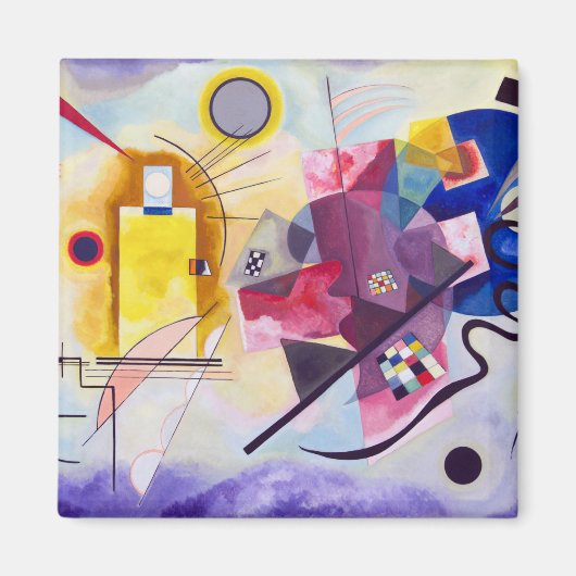 Geel Rood Blauw, Wassily Kandinsky Magneet (Voorkant)