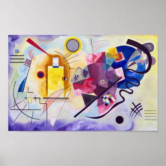 Geel Rood Blauw, Wassily Kandinsky Poster (Voorkant)