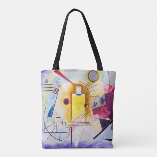 Geel Rood Blauw, Wassily Kandinsky Tote Bag (Achterkant)