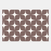 Geel rood Bourgondië Mid Century Modern Boho Inpakpapier Vel (Voorkant 3)