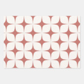 Geel rood Bourgondië Mid Century Modern Boho Inpakpapier Vel (Voorkant 2)