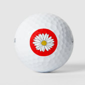 Geel rood en witte maaltijd golfballen (Voorkant)