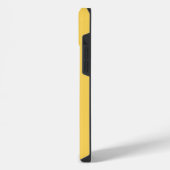Geel Rood Geborduurd Klassiek Schrift Eenvoudig iPhone Hoesje (Linkerkant)