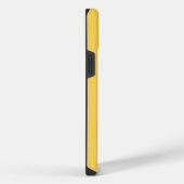 Geel Rood Geborduurd Klassiek Schrift Eenvoudig iPhone Hoesje (Rechterkant)