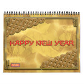 Geel Rood Goud 12 Chinese Zodiac Signs Nieuwjaar Kalender (Hoes)