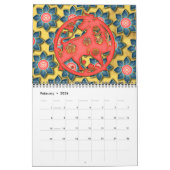 Geel Rood Goud 12 Chinese Zodiac Signs Nieuwjaar Kalender (Feb 2026)