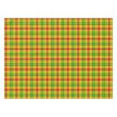 Geel Rood Groen Geruit Tartan Design  Tafelkleed (Voorkant (Horizontaal))