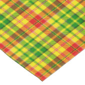 Geel Rood Groen Geruit Tartan Design  Tafelkleed (Gekanteld)