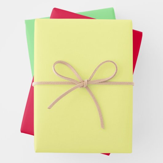 Geel rood Groen Inpakpapier Vel (In situ)