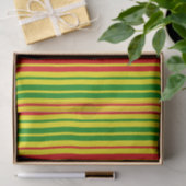 Geel Rood Groen Strepen Patroon Tissuepapier (Geschenk)