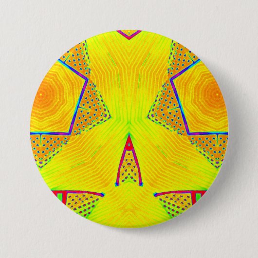 ~ Geel, rood, Oranje, blauw, groen ~ Button (Voorkant)