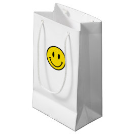 Geel rood zwart wit, mooi gezicht Emoji Klein Cadeauzakje