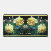 Geel roodblaashaar, gepersonaliseerd bureaumat (Voorkant)