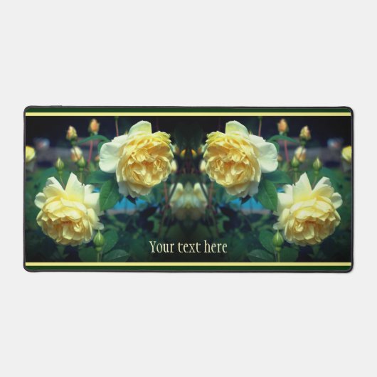 Geel roodblaashaar, gepersonaliseerd bureaumat (Voorkant)