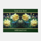 Geel roodblaashaar, gepersonaliseerd deurmat (Voorkant)