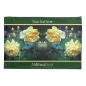 Geel roodblaashaar, gepersonaliseerd kussensloop (Achterkant)