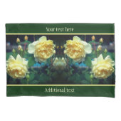 Geel roodblaashaar, gepersonaliseerd kussensloop (Voorkant)