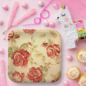  geel roodroodbruinrood bord (Feest)