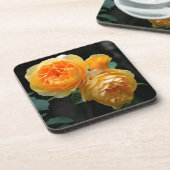 Geel Roos Drankjes Onderzetter (Linkerzijde)