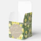 Geel  Roos Elegant Wedding Bedankdoosjes (Geopend)