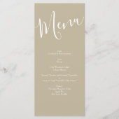 Geel  Roos Elegant Wedding Menu (Voorkant)
