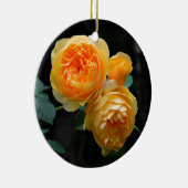 Geel Roos Keramisch Ornament (Rechts)