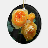 Geel Roos Keramisch Ornament (Links)