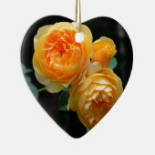 Geel Roos Keramisch Ornament (Rechts)