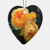 Geel Roos Keramisch Ornament (Links)