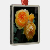 Geel Roos Metalen Ornament (Rechts)