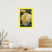 Geel Roos Natuur TuinPoster Poster (Keuken)