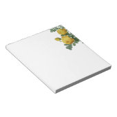  geel roos schilderij notitieblok (Schuin)