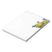  geel roos schilderij notitieblok (Linkerzijde)