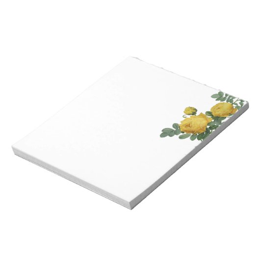  geel roos schilderij notitieblok (Linkerzijde)