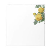 geel roos schilderij notitieblok (Voorkant)